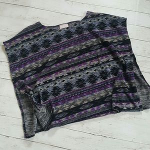 Romeo & juliet couture crop‎ top tribal Aztec